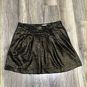 Gap Black & Metallic Skirt Holidays?